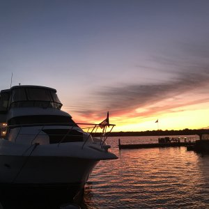 Sunset at Frenchman’s Bay Marina