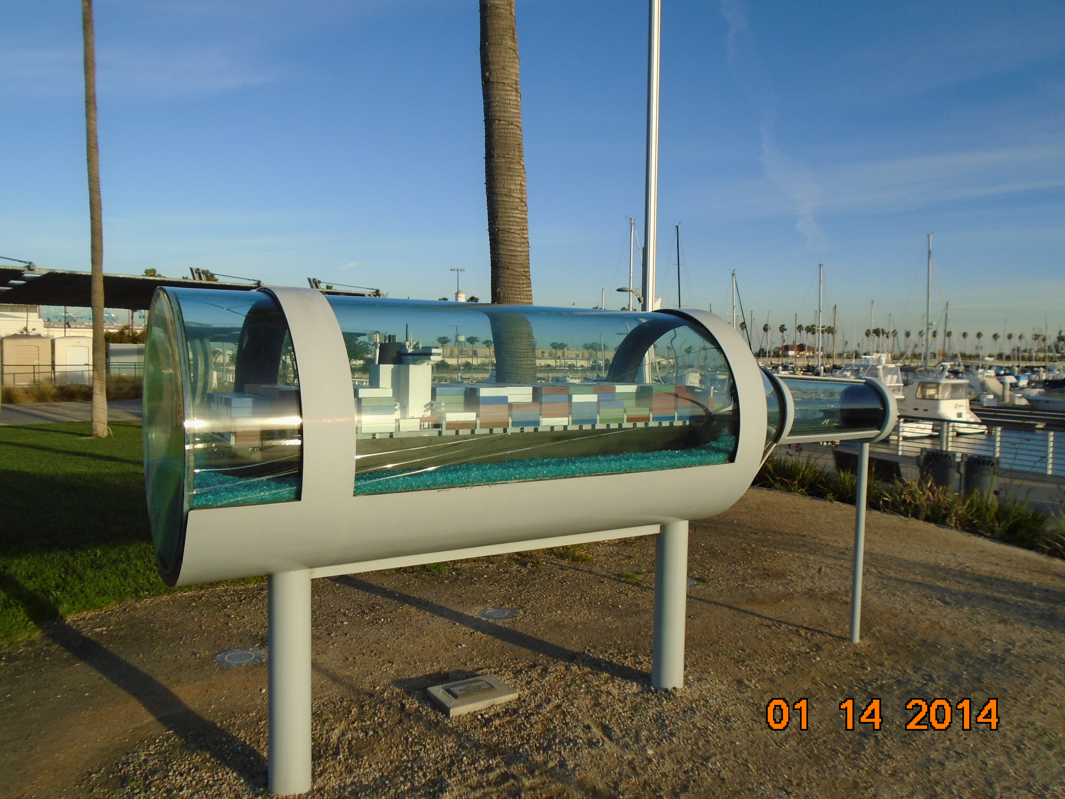 Container Ship in a bottle